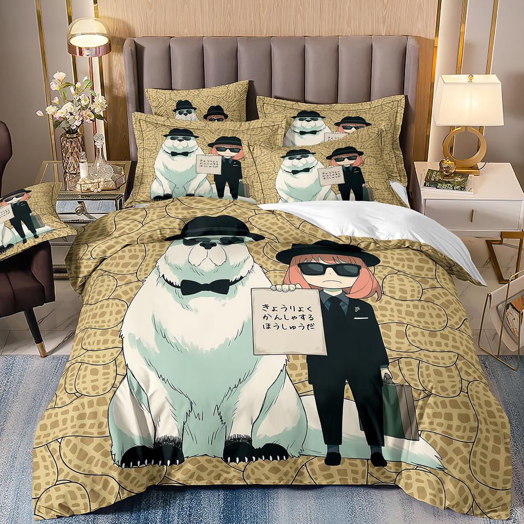 Spy X Family 3D Print Anime Printed Bed Set Duvet Cover Pillowcase Bedding Set Bed Linen Sheet Quilt Cover Full Queen King Size