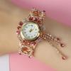 SOK Women's Retro Rhinestone Tassel Bracelet Watch - Trendy European, American, and Korean Style