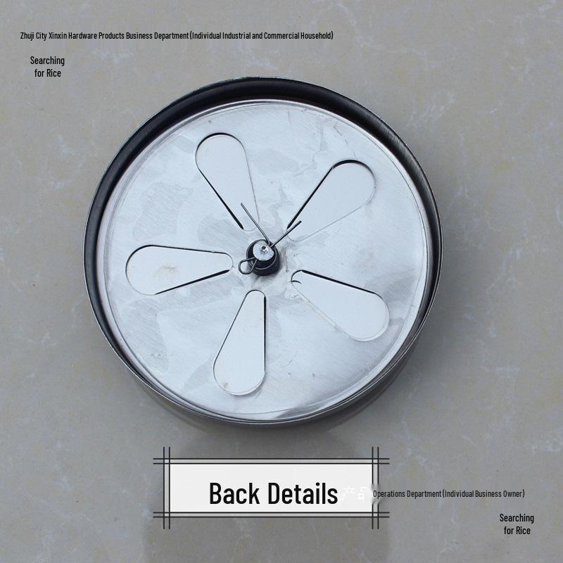 Stainless Steel Adjustable Air Inlet Door Cover with Knob for Heating Coal Stoves