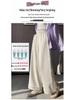 Women's Spring/Summer 2026 Sweet Ruffle Lace Wide-Leg Pants - Elastic Waist, Slimming, Soft, and Smooth Casual Wear