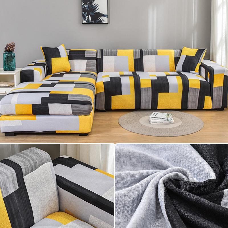 Elastický potah na pohovku do obývacího pokoje Rohový potah ve tvaru L Potah na pohovku Sedák Potah na pohovku Napínací potah na pohovku