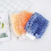 Double-Sided Color Velvet Fiber Car Wash Mitt - Strongly Absorbent, Non-Shedding