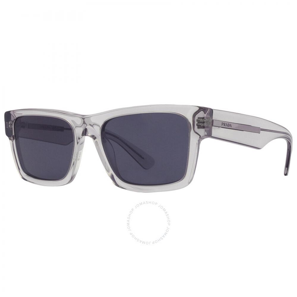 Prada Blue Rectangular Men S SunglaSSeS Pr 25zS U430a9 56