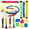 Children'S Swimming Pool Water Toy Diving Set Treasure Hunting Toy, Snorkeling Torpedo Diving Rod Gemstone Set