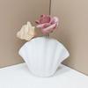Silicone Flower Vase Molds Shell Shape Flowerpot Moulds Silicone Planter Molds Silicone Texture for Hand-Making Planter