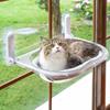 Transparent Cat Hammock Space Capsule: Sunbathing Window Hanging Bed