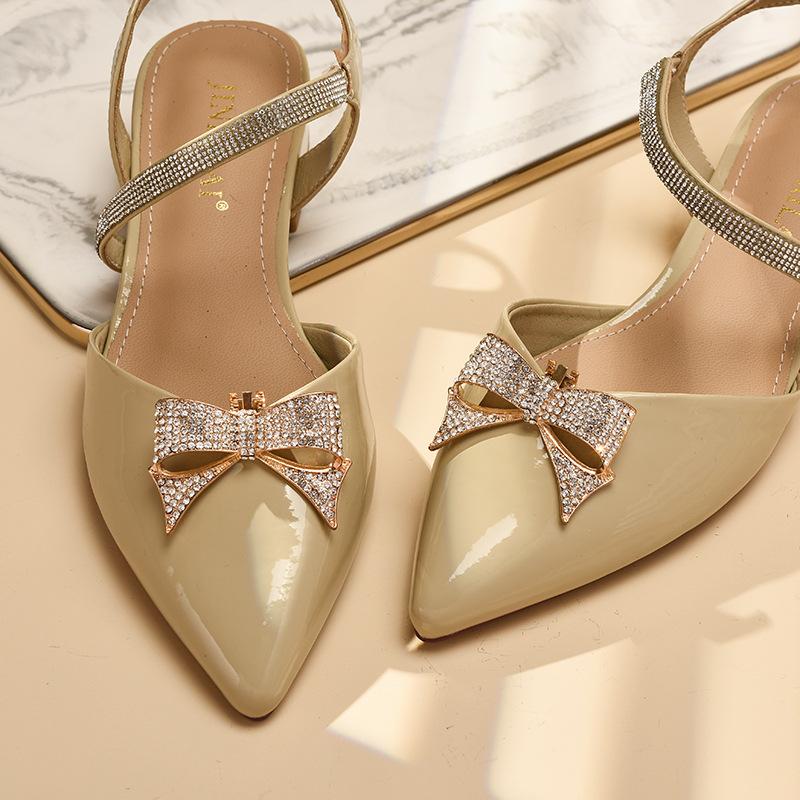 1 Pieza Decoraciones Brillantes para Zapatos Clip Hebilla de Zapato para Mujer Accesorios Tacón Alto Cuadrado Zapatos Desmontables D