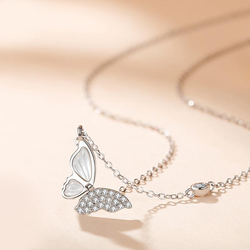 Tancise S925 Sterling Silver Luxury Personality Pendant Necklace Women's Classic Tide Necklace