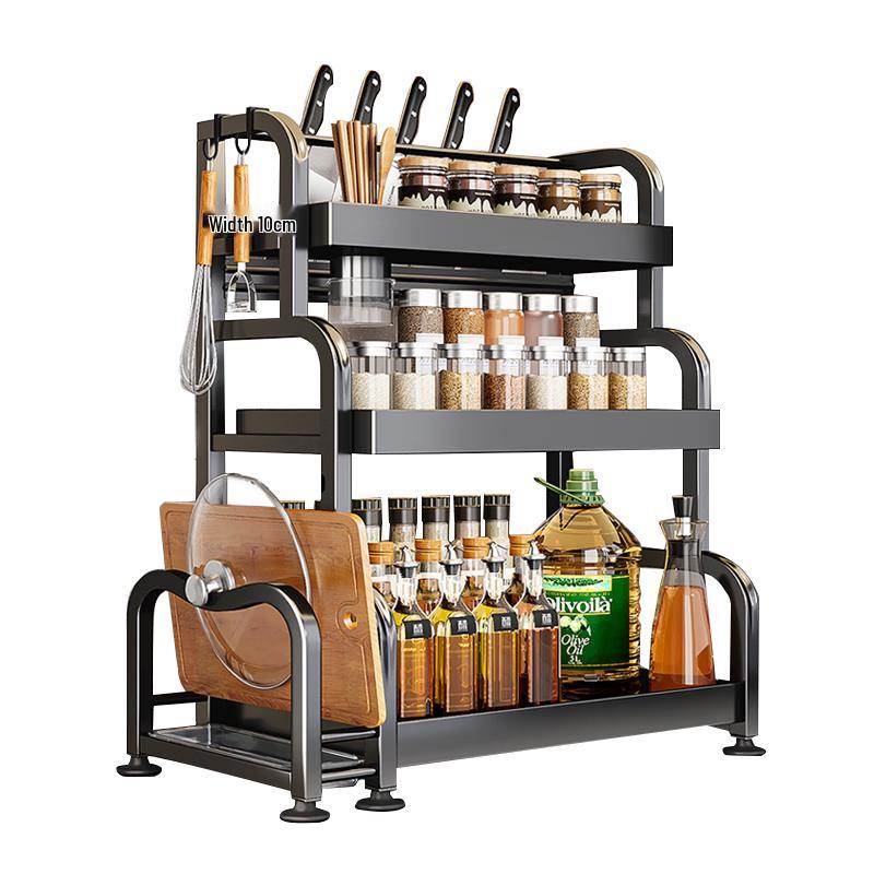 Kitchen Countertop Spice Rack & Utensil Organizer