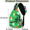 AU427 Dog Sling Backpack Men Women Dog Cute Paw Print Crossbody Shoulder Chest Bag for Travel Hiking Casual Daypack Back Pack