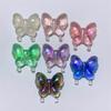 10 Stück Acryl Gerade Loch Leuchtende Schmetterling Streuperlen Farbe Lose Perlen Handy Armband Zubehör Materialien