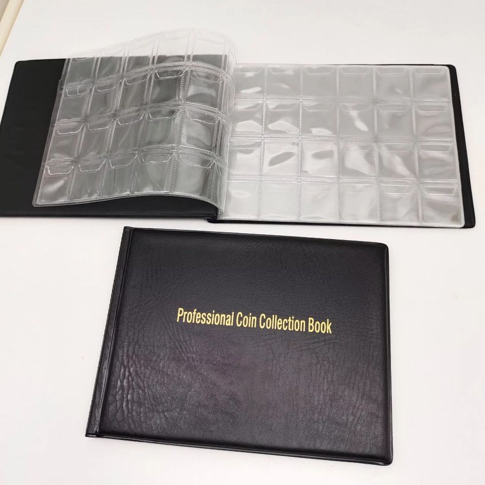 Transparent PVC Coin Album Holders 240 Pockets Coin Collection Book  Currency Collection