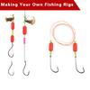 10Pcs Foam Fishing Float Fly Fishing Buoys Pompano Rig Floats Bobbers For Trout Catfish Walleye Fishing Tackle Accessories