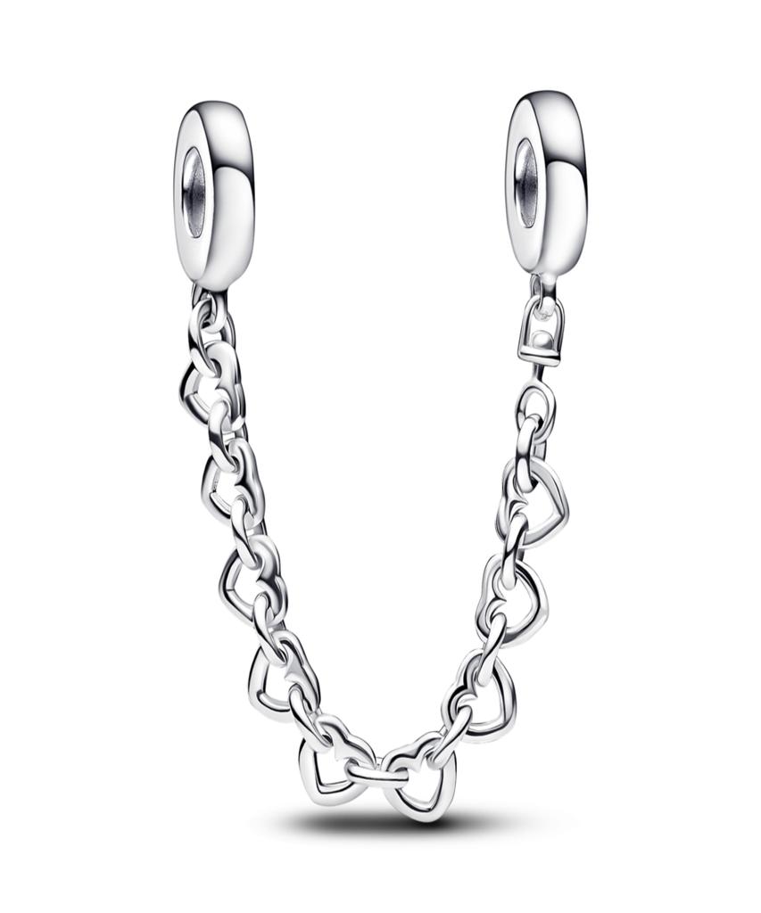 Pandora Linked Heart Safety Chain 792274C00