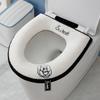 Bequemer Toilettensitz für alle Jahreszeiten - dicke und warme Winter-Sitzauflage, tragbares und abnehmbares Design, weiches Material