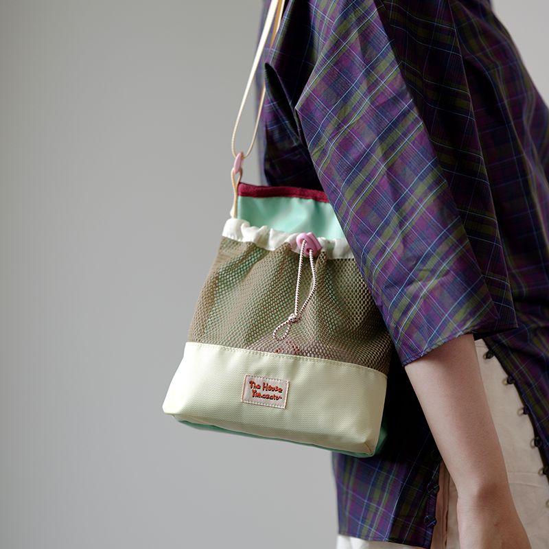 

Original Mountain Outdoor Camping Color Matching Mini Shoulder Bag Mint Green