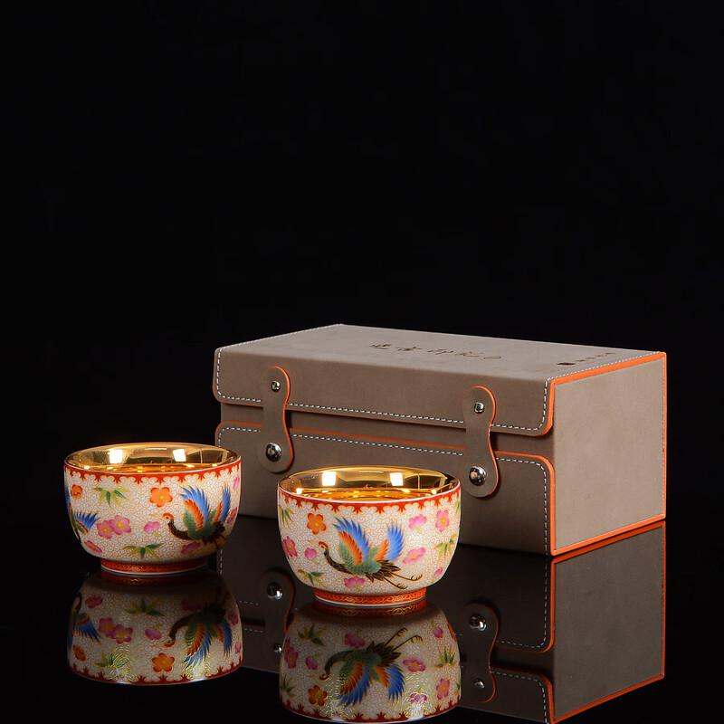 Teaxun Gilded Dragon & Phoenix Master Teacup