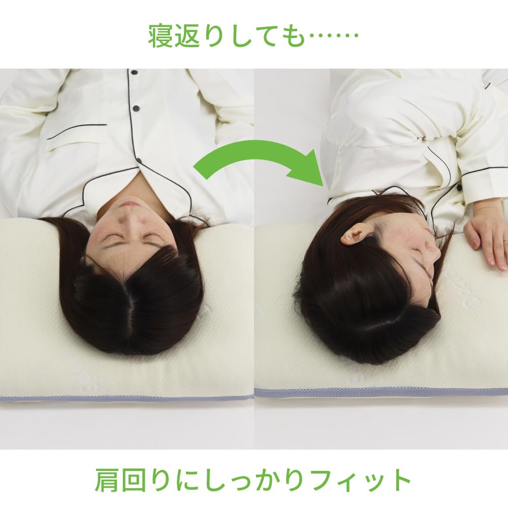 Doctor's Select Healthy Pillow 01, Memory Foam Chip Pillow, Listed Size: Approx. 32 X 54 X 5 Cm (Actual Size: Approx. 30 X 50 X 12 Cm), Low Sinking,