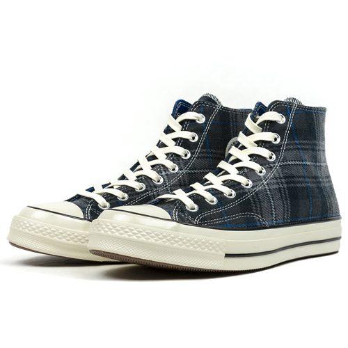 Converse Chuck Taylor All Star 70 Hi Plaid Pack Black 162405c