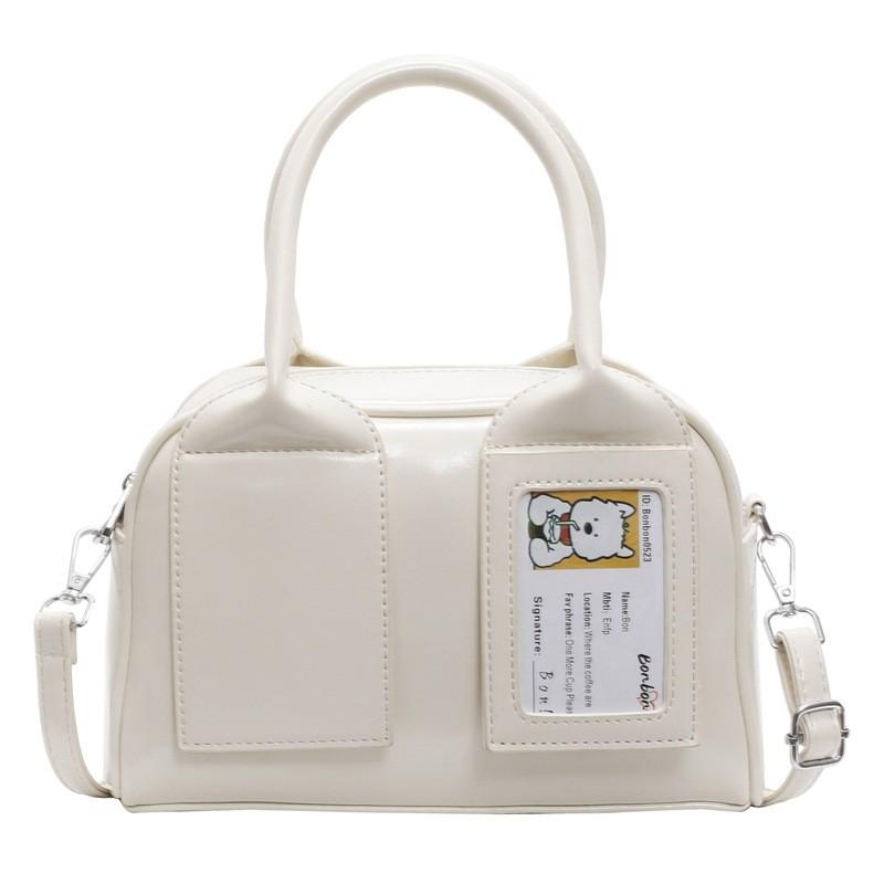 Solid Small Color Pu Boston Travel Bag Zipper Closure Daily Shopping Commutes