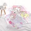 Squirrel and My Melody Cartoon Umbrella, Portable 3-Fold Compact Umbrella, Suitable for Camping, Hiking and Travel, Ideal Easter Birthday Gift for Fam