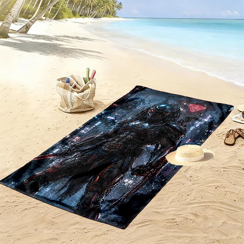 Predator Print Beach Towel, Large Soft Quick Dry Towel for Beach Camping Swimming