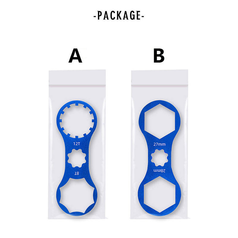 Durable Ultralight Aluminum Front Fork Wrench for Suntour XCM/XCR/XCT/RST Mountain Bike Fork CAP Spanner Disassembly Repair Tool