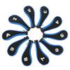 10Pcs Golf Club Head Cover Neoprene Golf Head Cover for Woods Irons Golfer Lovers