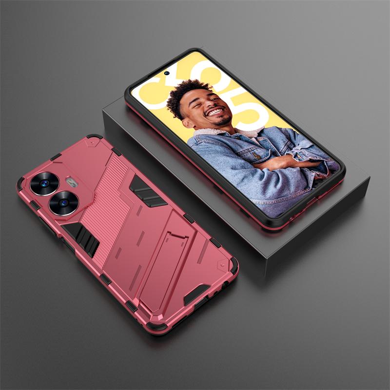 Pro pouzdro Realmi C55 4G Nárazuvzdorné Pancéřové Magnetický Držák Pouzdro na Telefon Pro RealmeC55 Realme C55 C 55 55C 4G RMX3710 6.72" Zadní Kryt