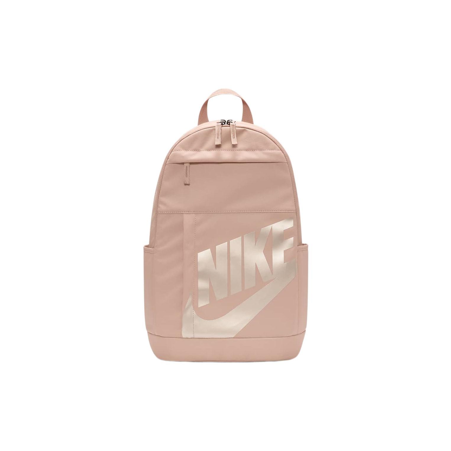 Nike Elemental Casual Sports Basic Large Logo Fabric Backpack Unisex Backpack Rose-Gold DD0559-605 Rose Gold