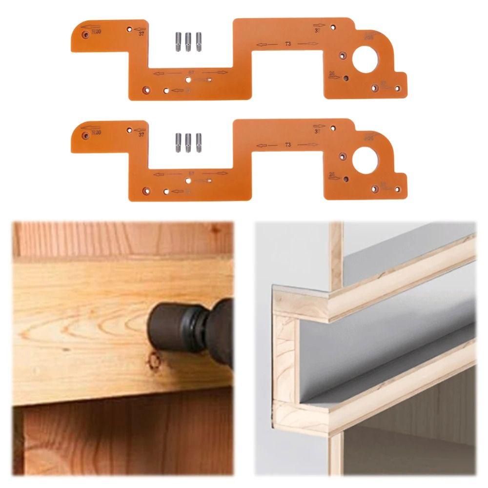 

Muiti Size Adaptation No Handle Slotting Mold Embedded Handle Slotting Template Enthusiasts сірий