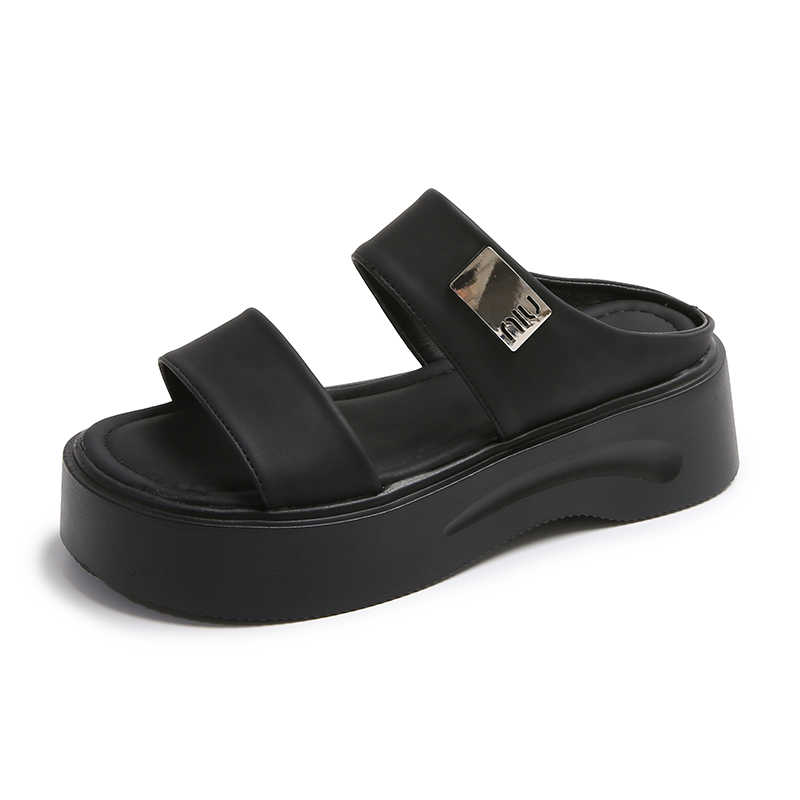 Lightweight Half Woman's Sandal For Flat Slippers Black School Shoes Sneakers Sports Famous Brands What's Shuse Maker