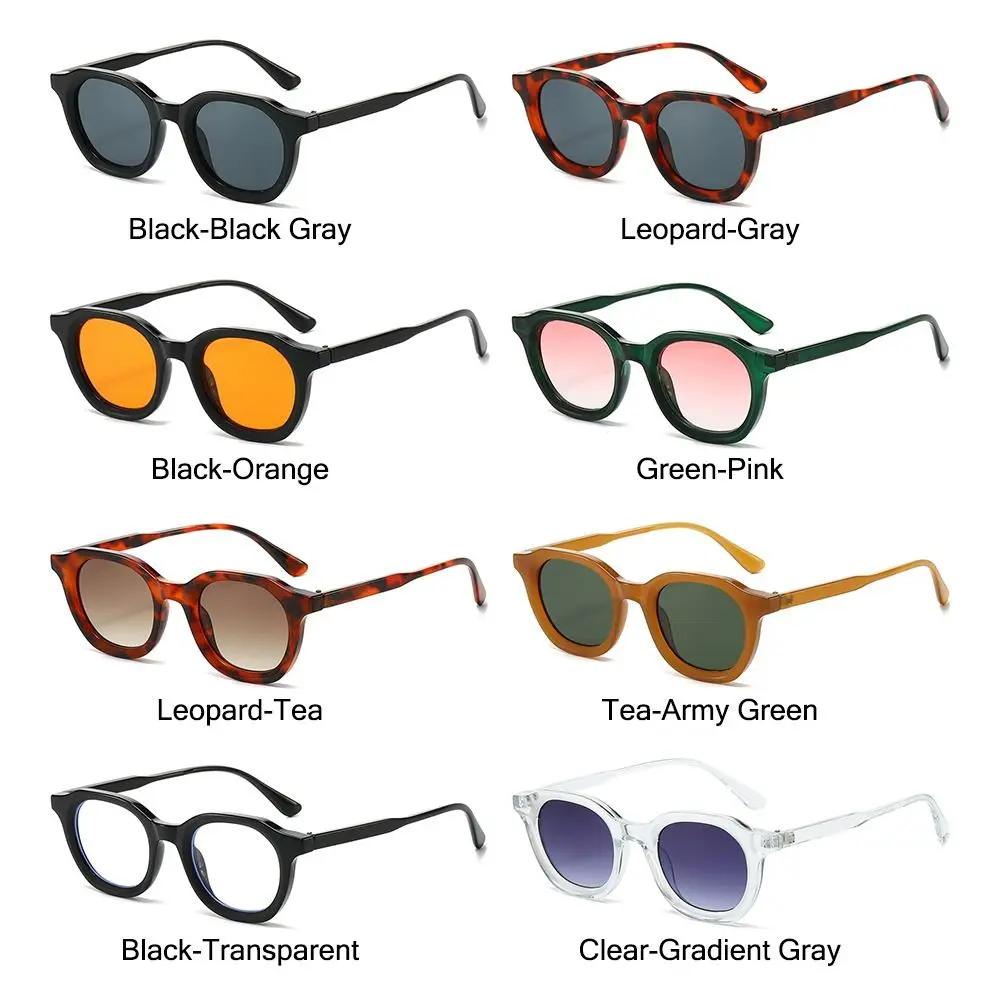 Hip-Hop Oval Sunglasses Simple Fashion Punk Glasses Retro Vintage Versatile Sun Glasses for Men and Women Lunette Soleil Femme