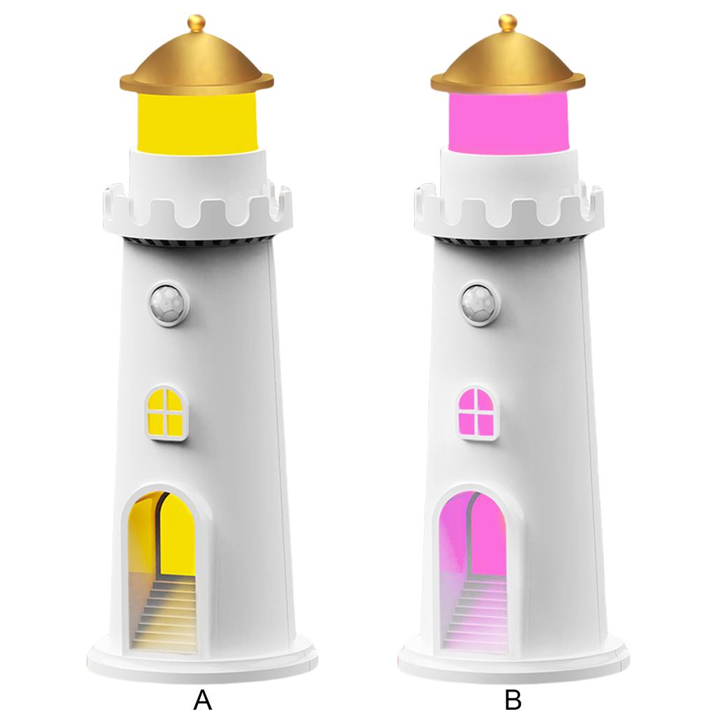 Moon Lighthouse Projector Night Light USB Rechargeable Moon Lighthouse Lamp Moon Lamp for Children Gifts Bedroom Nursery Holiday