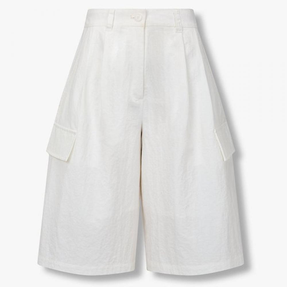 

Studio Tomboy Wide Fit Cargo Bermuda Pants 9176231985 white/OS