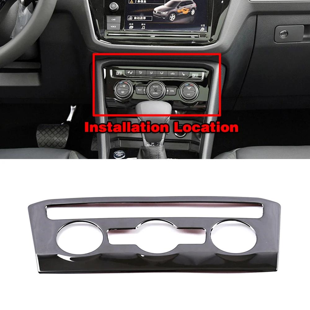 For Volkswagen VW Tiguan MK2 2017-2019 Central Console Headlight Window Lift Glove Storage Box Switch Frame Trim Black Sticker