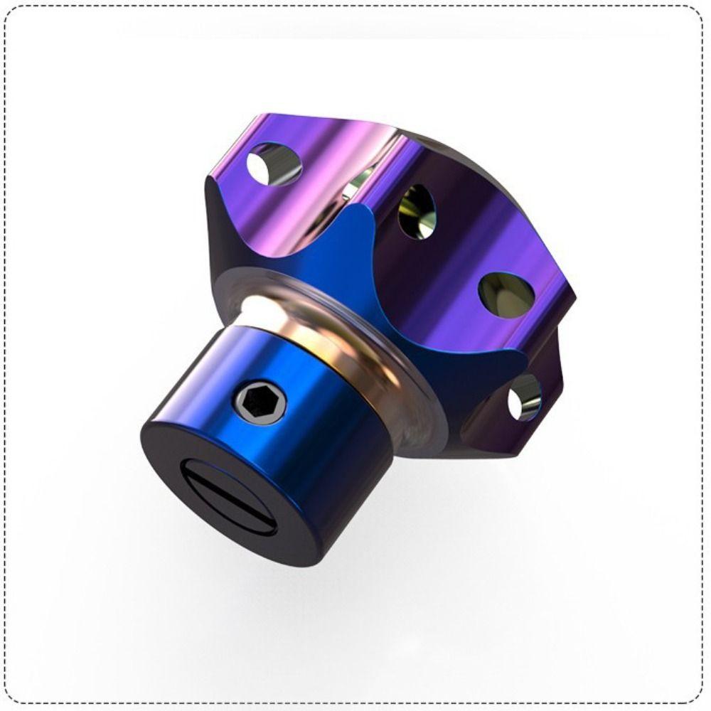 Burn Blue Aluminum Keychain Pentagonal Hexagon DIY Key Cover Key Bit Tip For Motorcycle Car ATV