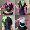 Rabbit Ear Winter Plush Cover Motorcycle Helmet Accessories Motocross Full Face Woman Helmet Decoration Helmet Cosplay Styling