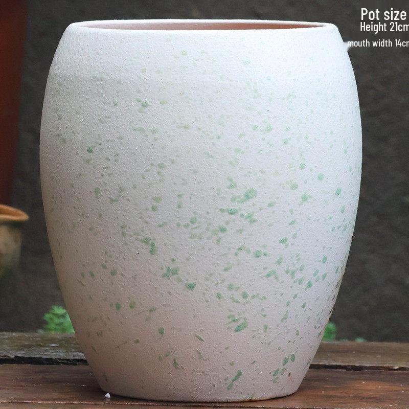 Sonderangebot: Retro Terrakotta Hoher Blumentopf für Sukkulenten oder Rettich