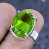 Peridot Gemstone 925 Sterling Silver Jewelry Ring Size 6