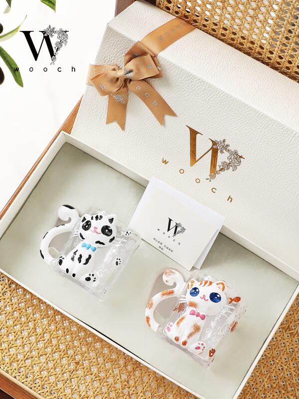 WOOCH Cat Series Couple Cup Gift Set
