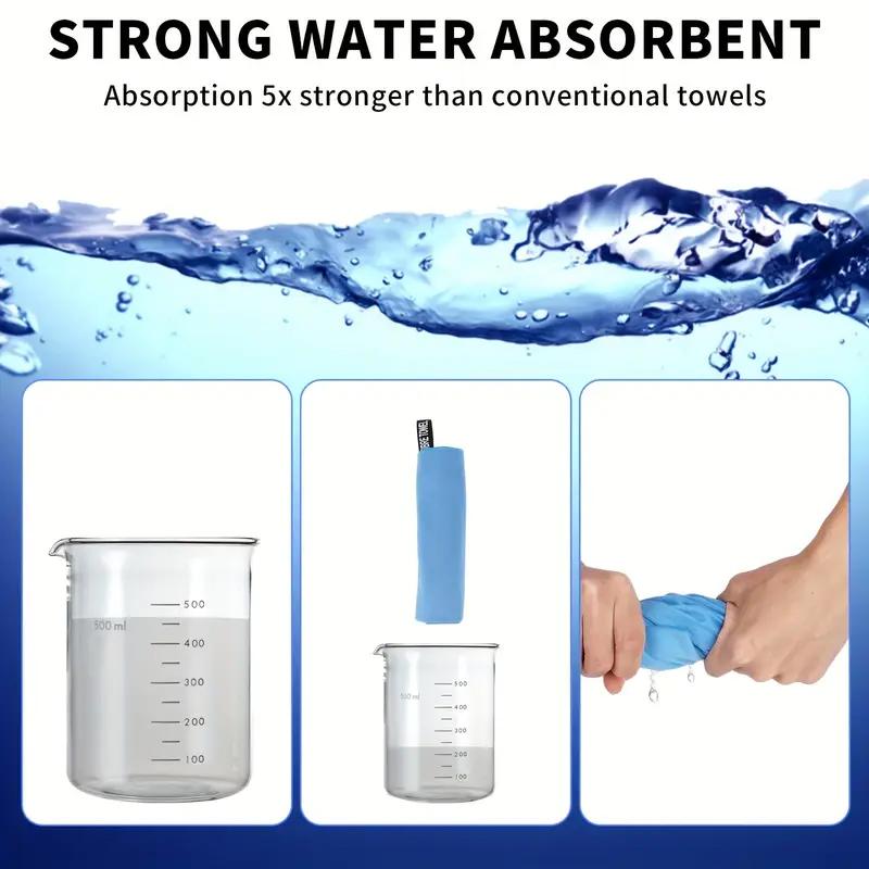 2-teiliges Mikrofaser-Set Sporttuch Fitness Schwimmtuch Körperbadetuch Kann für Yoga Laufen Camping Strand Waschlappentuch verwendet werden