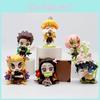 Adorable Demon Slayer Collectible Figurines Featuring Tanjiro Nezuko Zenitsu In 8.5cm Size