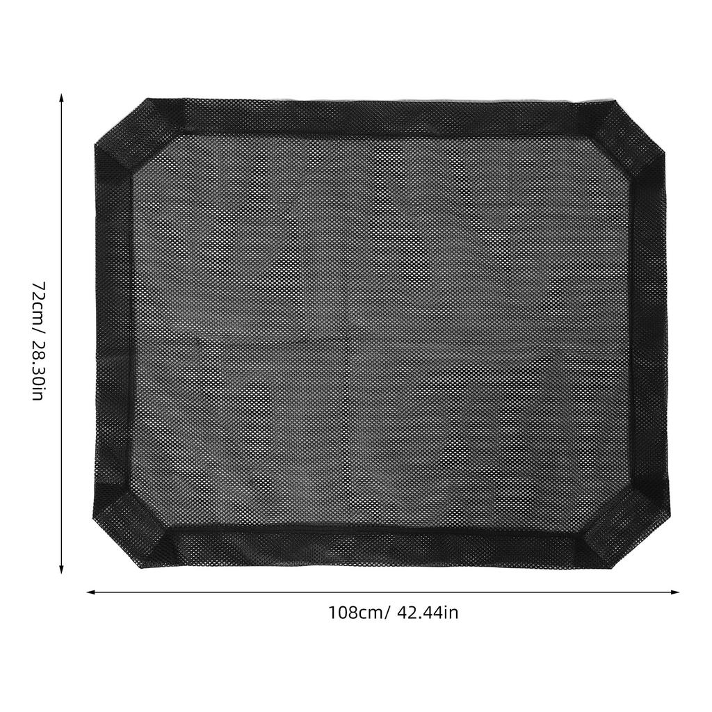 108x72cm Washable Elevated Pet Bed Mesh Cover Detachable Comfortable Dog Hammock Cover Replacement for Indoor Outdoor All Season