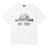 Funny At Walker Not Today Harajuku T Shrits Graphics Print Mens Women Tee Shirt High Quality Short Sleeves Streetwear Teenagers