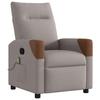 VidaXL Reclining Massage Armchair Taupe Fabric 4104822