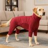 Windproof Winter Pet Jumpsuit High Collar Dog Soothing Clothes Dog Calming Wrap  Cold Weather