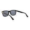 GUCCI Vintage Logo Plaque Acetate Frame Round Sunglasses Men's Black
