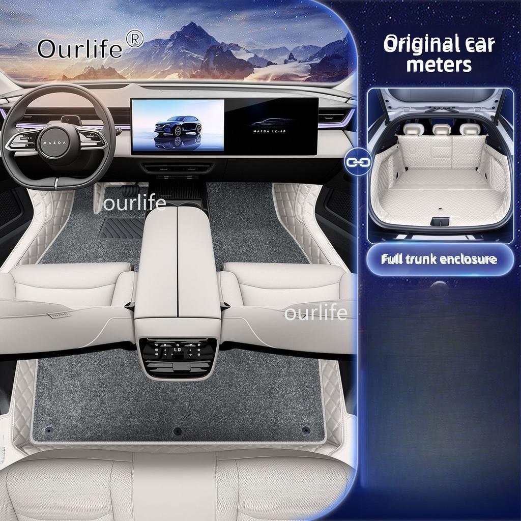 For Mazda CX‑6E EZ-60 2026 2027 Car Floor Mats Dirt-resistant Foot Carpet Floor Cover Interior Styling Decorative Accessories