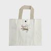 Safe Sunday Embroidered Canvas Tote Bag (Sandwich White)